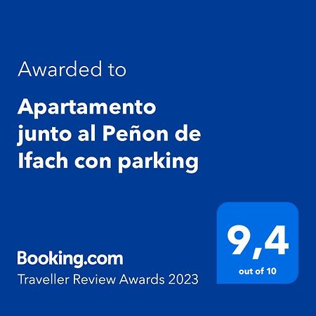 Apartamento junto al Peñon de Ifach con parking Calpe Exterior foto